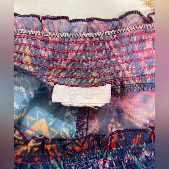 🌈 🏖️ Jessica Simpson - Fun multicolored beach cover up / bottoms! - Picture 2 of 2